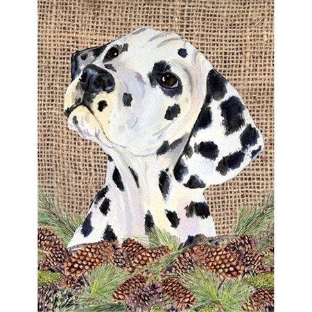 Carolines Treasures 28 x 40 in. Dalmatian House Size Canvas Flag SS4083CHF